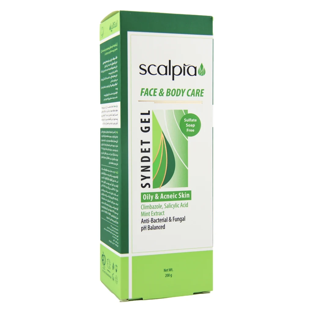 ژل شوینده غیر صابونی صورت و بدن اسکالپیا پوست چرب